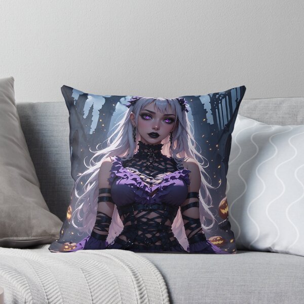 Item preview, Hot Halloween Anime Girl Goth Mommy Waifu Woman designed and sold by Your New Fixation.
