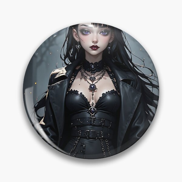 Item preview, Hot Halloween Anime Girl Goth Mommy Waifu Woman designed and sold by Your New Fixation.