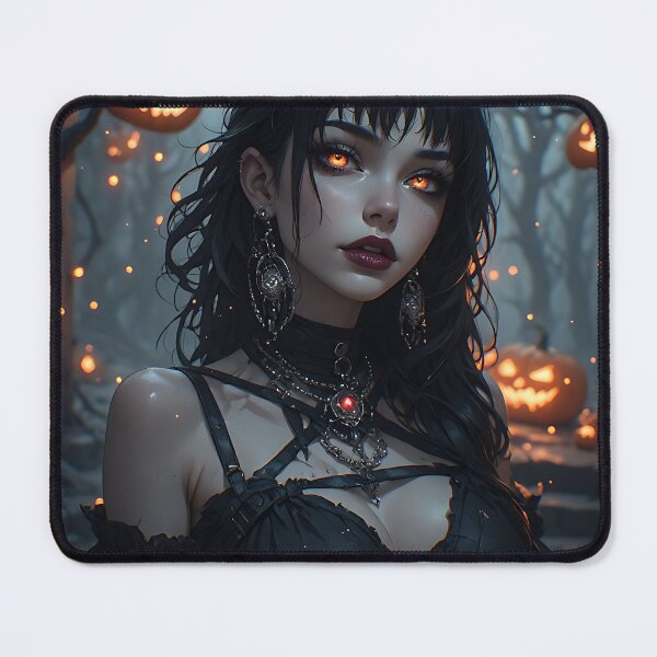 Item preview, Hot Halloween Anime Girl Goth Mommy Waifu Woman designed and sold by Your New Fixation.