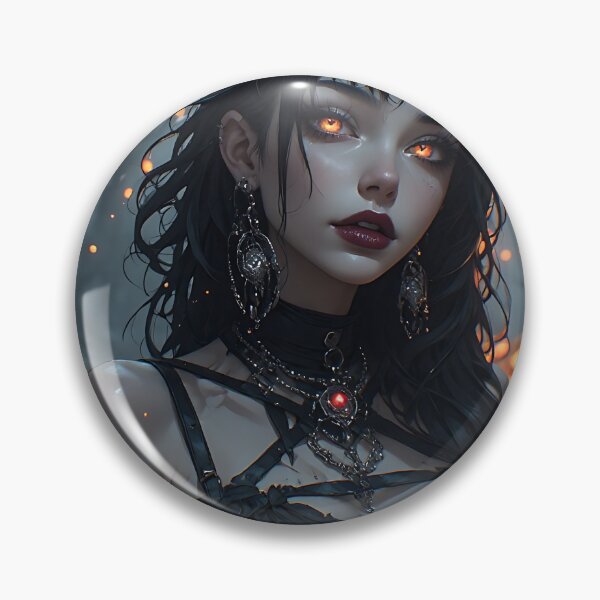 Item preview, Hot Halloween Anime Girl Goth Mommy Waifu Woman designed and sold by Your New Fixation.