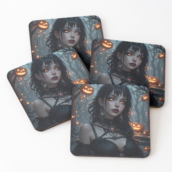 Item preview, Hot Halloween Anime Girl Goth Mommy Waifu Woman designed and sold by Your New Fixation.