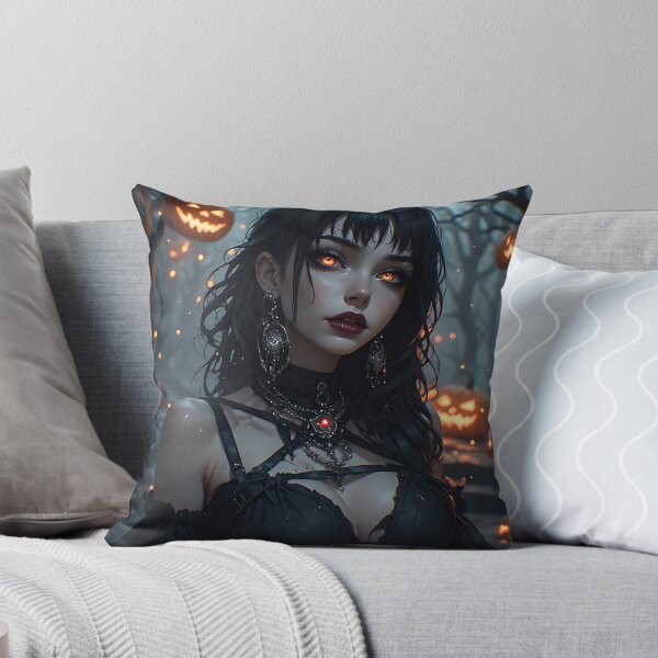 Item preview, Hot Halloween Anime Girl Goth Mommy Waifu Woman designed and sold by Your New Fixation.