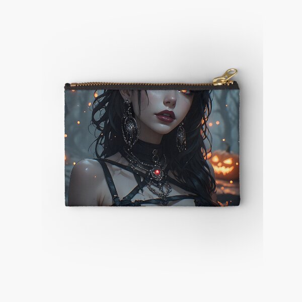 Item preview, Hot Halloween Anime Girl Goth Mommy Waifu Woman designed and sold by Your New Fixation.