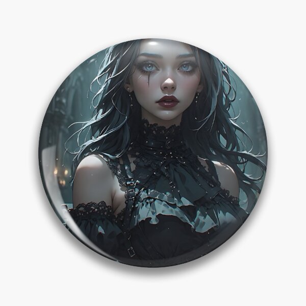Item preview, Hot Halloween Anime Girl Goth Mommy Waifu Woman designed and sold by Your New Fixation.