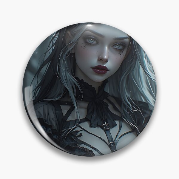 Item preview, Hot Halloween Anime Girl Goth Mommy Waifu Woman designed and sold by Your New Fixation.