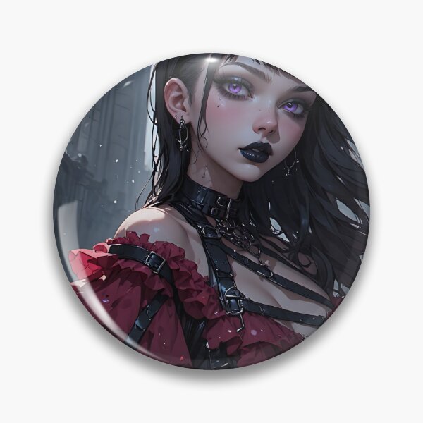 Item preview, Hot Halloween Anime Girl Goth Mommy Waifu Woman designed and sold by Your New Fixation.