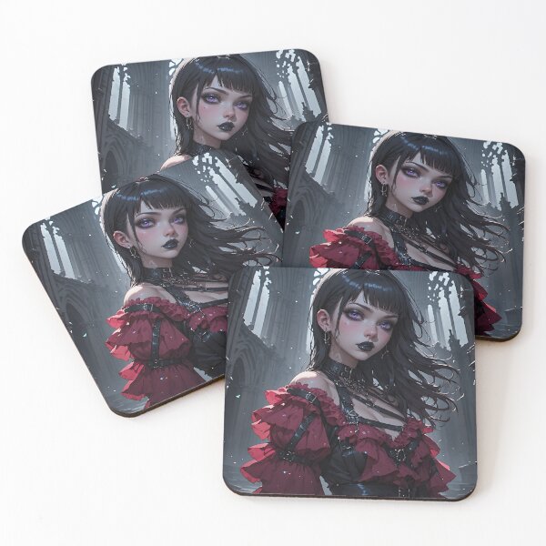 Item preview, Hot Halloween Anime Girl Goth Mommy Waifu Woman designed and sold by Your New Fixation.