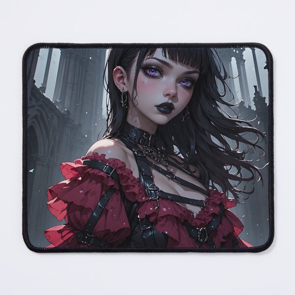 Item preview, Hot Halloween Anime Girl Goth Mommy Waifu Woman designed and sold by Your New Fixation.