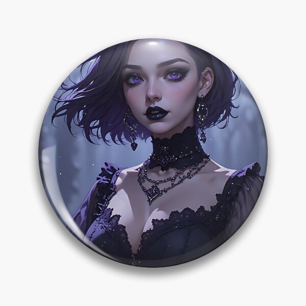 Item preview, Hot Halloween Anime Girl Goth Mommy Waifu Woman designed and sold by Your New Fixation.