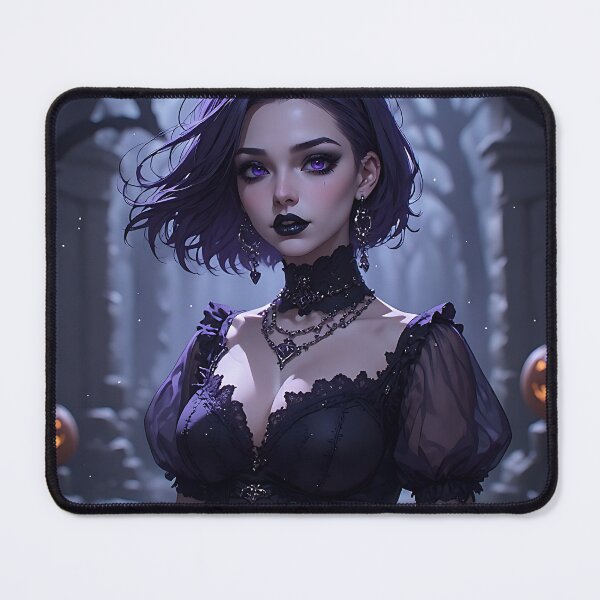 Item preview, Hot Halloween Anime Girl Goth Mommy Waifu Woman designed and sold by Your New Fixation.