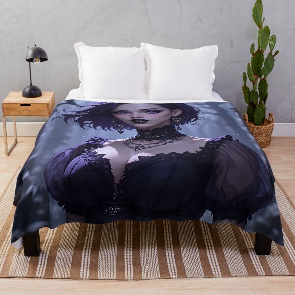 Item preview, Hot Halloween Anime Girl Goth Mommy Waifu Woman designed and sold by Your New Fixation.