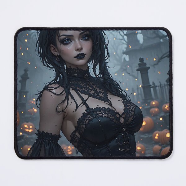 Item preview, Hot Halloween Anime Girl Goth Mommy Waifu Woman designed and sold by Your New Fixation.