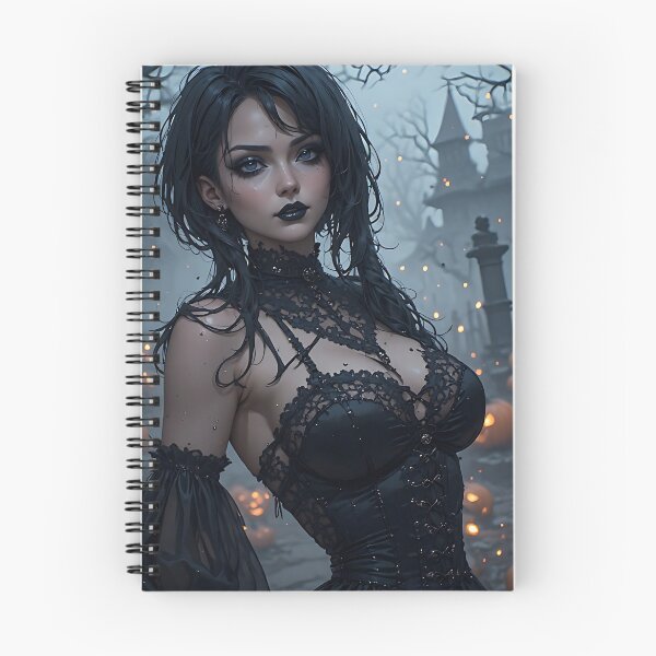 Item preview, Hot Halloween Anime Girl Goth Mommy Waifu Woman designed and sold by Your New Fixation.