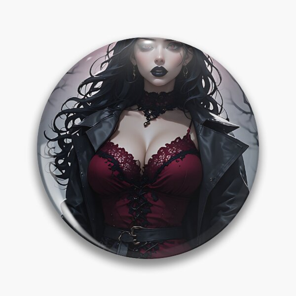 Item preview, Hot Halloween Anime Girl Goth Mommy Waifu Woman designed and sold by Your New Fixation.