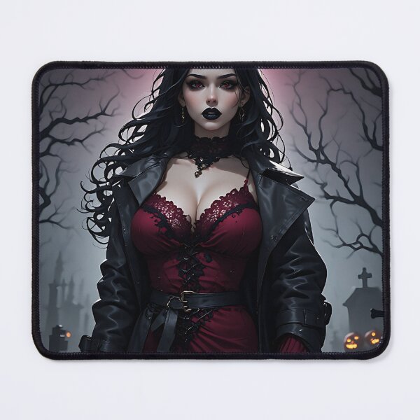 Item preview, Hot Halloween Anime Girl Goth Mommy Waifu Woman designed and sold by Your New Fixation.