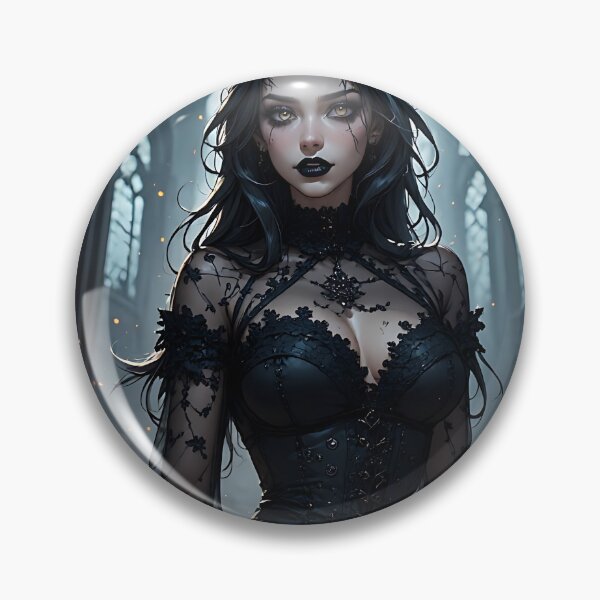 Item preview, Hot Halloween Anime Girl Goth Mommy Waifu Woman designed and sold by Your New Fixation.