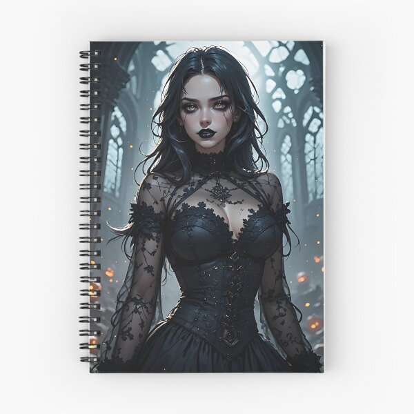 Item preview, Hot Halloween Anime Girl Goth Mommy Waifu Woman designed and sold by Your New Fixation.