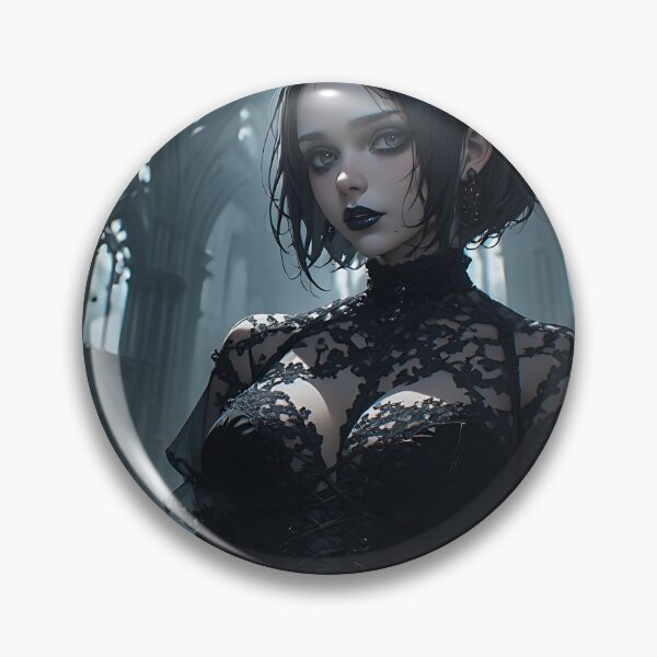 Item preview, Hot Halloween Anime Girl Goth Mommy Waifu Woman designed and sold by Your New Fixation.