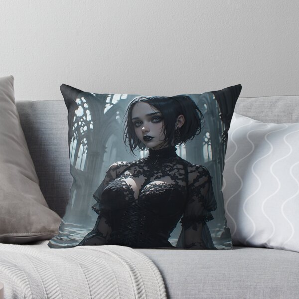 Item preview, Hot Halloween Anime Girl Goth Mommy Waifu Woman designed and sold by Your New Fixation.