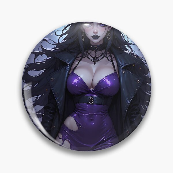 Item preview, Hot Halloween Anime Girl Goth Mommy Waifu Woman designed and sold by Your New Fixation.