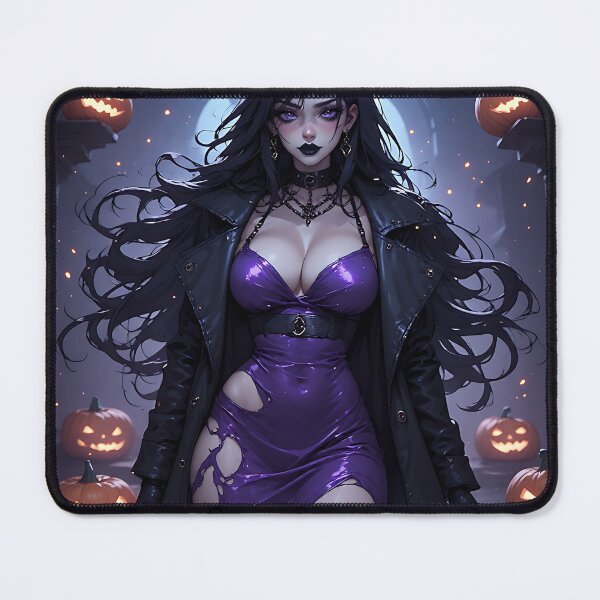 Item preview, Hot Halloween Anime Girl Goth Mommy Waifu Woman designed and sold by Your New Fixation.