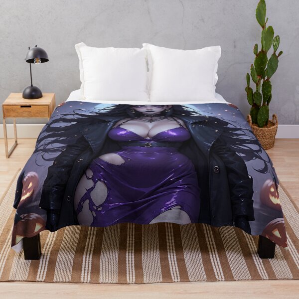 Item preview, Hot Halloween Anime Girl Goth Mommy Waifu Woman designed and sold by Your New Fixation.