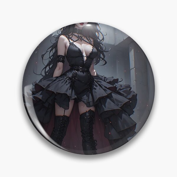 Item preview, Hot Halloween Anime Girl Goth Mommy Waifu Woman designed and sold by Your New Fixation.
