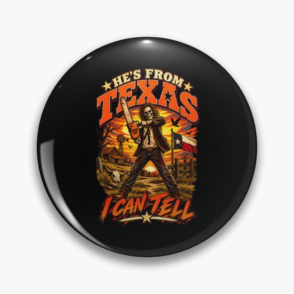 Item preview, Hes From Texas I Can Tell Halloween Skeleton Horror Artwork designed and sold by DaveBevitt.