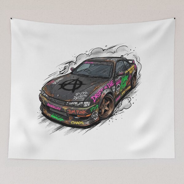 Item preview, Punk JDM Drift Car - Grunge Urban Streetwear designed and sold by Karlitox1988.