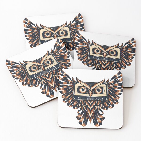 Item preview, Night Reel Cassette Owl Emblem designed and sold by S06PMarketing.