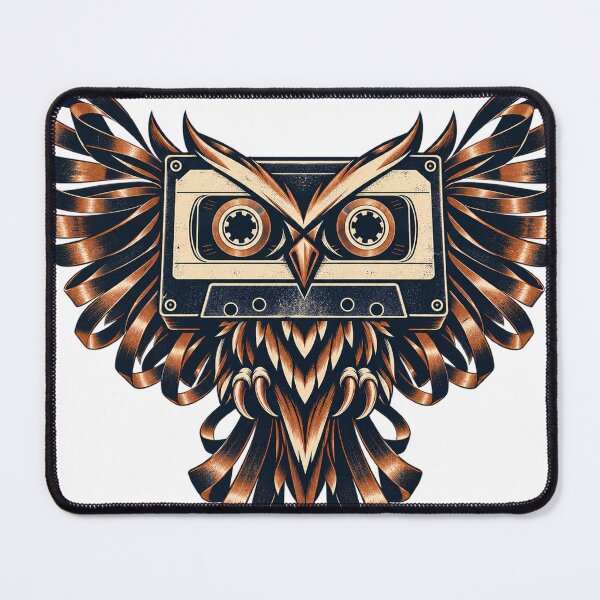 Item preview, Night Reel Cassette Owl Emblem designed and sold by S06PMarketing.