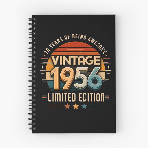 Item preview, Vintage 1956, 70th Birthday- 70 Years Of Being Awesome Retro Sunset Gift designed and sold by FernaRoje.