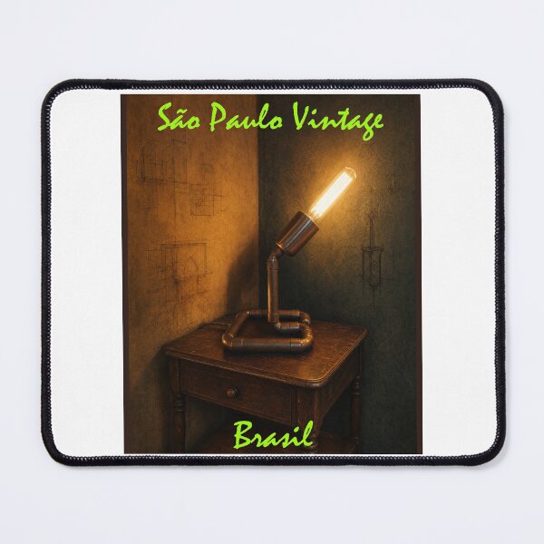 Item preview, Vintage Industrial Pipe Desk Lamp with Architectural Sketches designed and sold by Sampa In Focus.