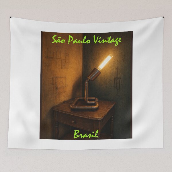 Item preview, Vintage Industrial Pipe Desk Lamp with Architectural Sketches designed and sold by Sampa In Focus.