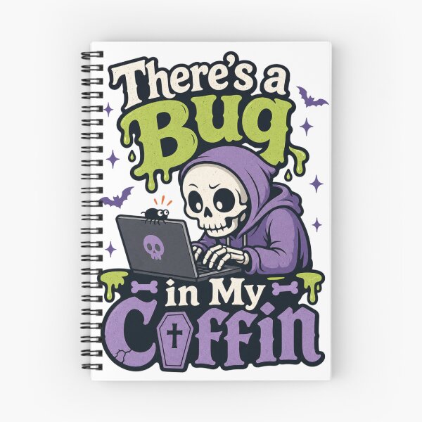 Item preview, Funny Programmer Halloween Shirt, Skeleton Coding T-Shirt, There Is a Bug in My Coffin, Computer Engineer Gift, Spooky Tech Tee designed and sold by colorleafz.