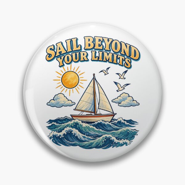 Item preview, Sail Beyond Your Limits – Motivational Ocean Adventure designed and sold by NinaCreator.
