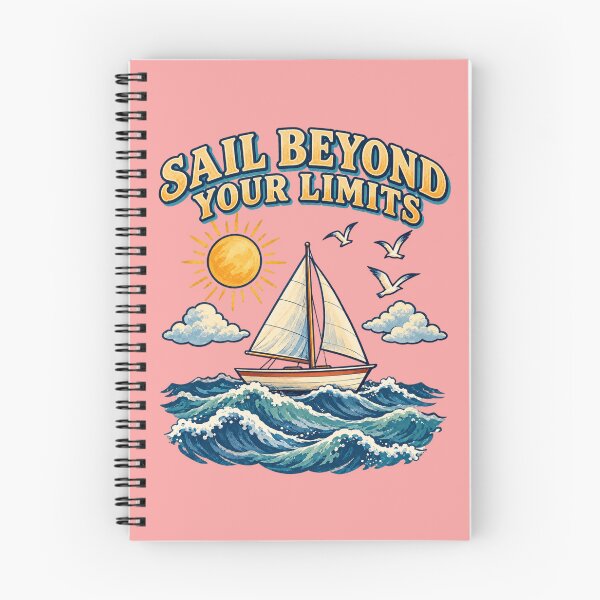 Item preview, Sail Beyond Your Limits – Motivational Ocean Adventure designed and sold by NinaCreator.