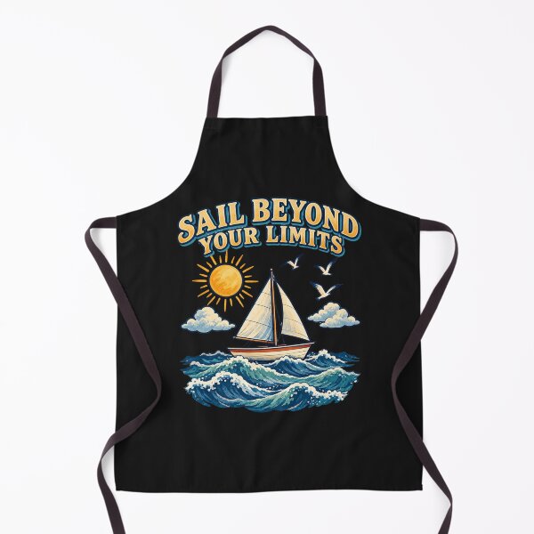 Item preview, Sail Beyond Your Limits – Motivational Ocean Adventure designed and sold by NinaCreator.