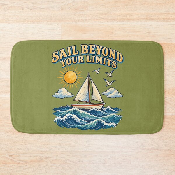 Item preview, Sail Beyond Your Limits – Motivational Ocean Adventure designed and sold by NinaCreator.