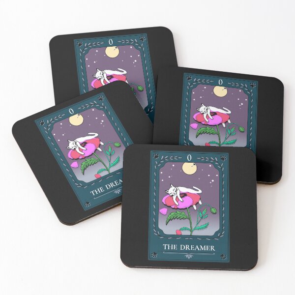 Item preview, Dreamer Poppy Tarot Cat designed and sold by catnbloom.