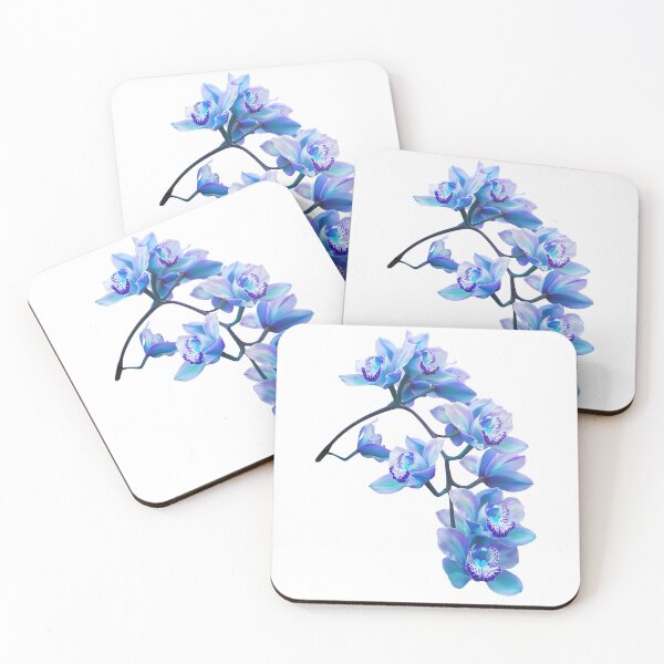 Item preview, Exquisite Elegant Blue Cymbidium Orchid Cascade Shapes Mania designed and sold by Shapes-Mania.