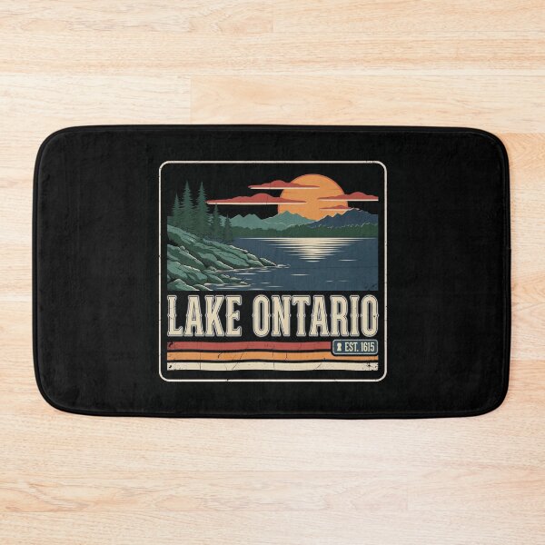 Item preview, Lake Ontario Vintage Sunset Landscape Retro Travel Gift designed and sold by Zizo-DR44.