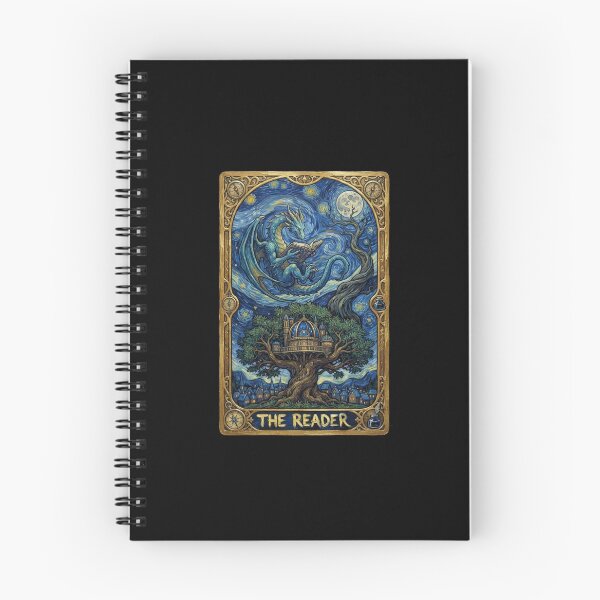 Item preview, The Reader Dragon Under Starry Night Fantasy Book Lover Design designed and sold by Ostericaimusa.