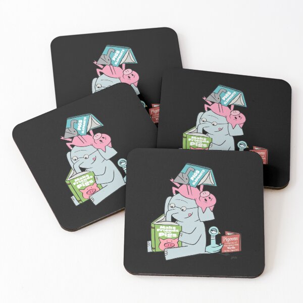 Item preview, Reading Friends Elephant Piggy Pigeon Art designed and sold by SERHIPLET.