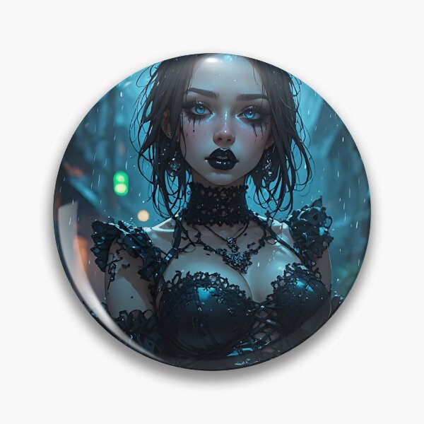 Item preview, Hot Halloween Anime Girl Goth Mommy Waifu Woman designed and sold by Your New Fixation.