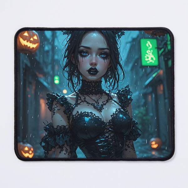 Item preview, Hot Halloween Anime Girl Goth Mommy Waifu Woman designed and sold by Your New Fixation.