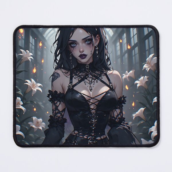 Item preview, Hot Halloween Anime Girl Goth Mommy Waifu Woman designed and sold by Your New Fixation.