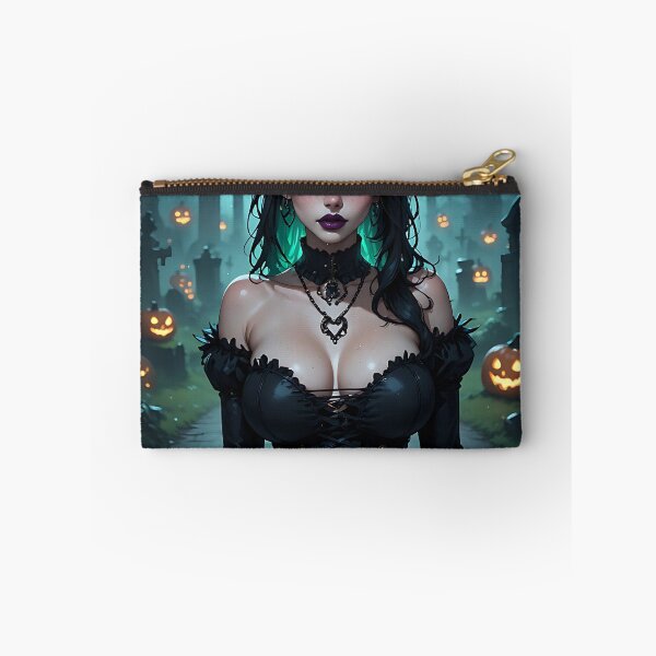 Item preview, Hot Halloween Anime Girl Goth Mommy Waifu Woman designed and sold by Your New Fixation.