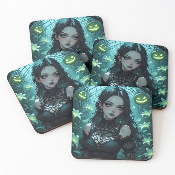 Item preview, Hot Halloween Anime Girl Goth Mommy Waifu Woman designed and sold by Your New Fixation.