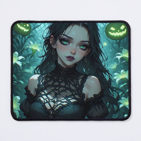 Item preview, Hot Halloween Anime Girl Goth Mommy Waifu Woman designed and sold by Your New Fixation.